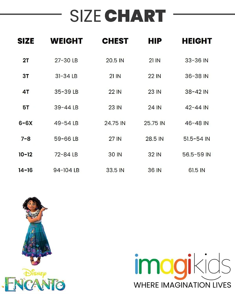 Encanto Toddler Girls Mirabel T-Shirt Dress and Leggings Outfit Set