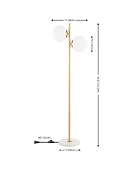 Jonathan Y Oscar Modern Parisian Candlestick Iron Led Floor Lamp