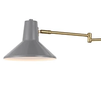 Jonathan Y Hygge Swing Arm Modern Midcentury Iron Usb Charging Port Led Sconce