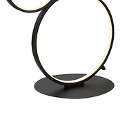 Jonathan Y Pluto Stacked Circles Contemporary Modern Ironaluminum Integrated Led Floor Lamp