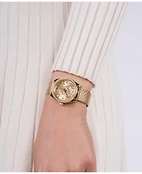 Guess Women's Analog Gold Mesh Watch 32mm