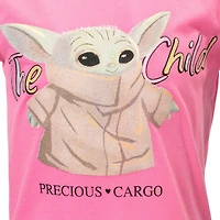 Star Wars The Mandalorian Child Girls French Terry T-Shirt and Shorts Outfit Set Toddler|Child