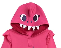 Baby Shark Girls Pinkfong Pullover Cosplay Hoodie Legging
