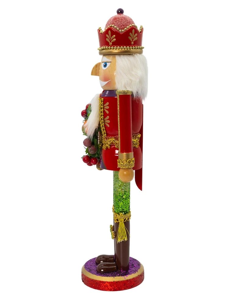Kurt Adler 15-Inch Wooden Sugar Frost Nutcracker