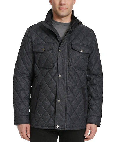 Cole Haan Men's Quilted Stand-Collar Jacket