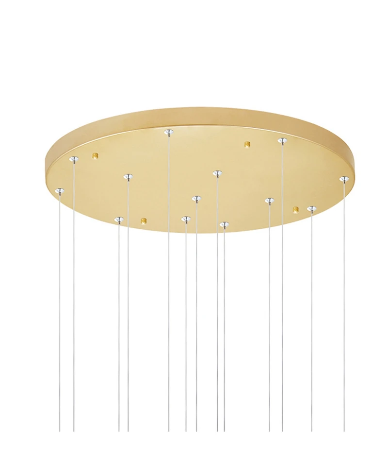 Cwi Lighting 18" Metal Andes Led Multi Light Pendant