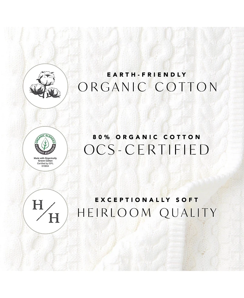 Hope & Henry Women's Long Sleeve Breton Button Sweater Made from Organic Cotton