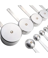 Babish 10-Piece Stainless Steel Measuring Cups & Spoon Set