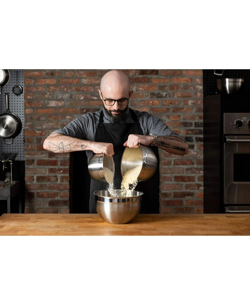 Babish 3 Piece Stainless Steel Mixing Bowl Set