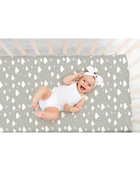 Bublo Baby Pack and Play Fitted Sheet, Portable Pack N Plays Mini Crib Sheets, 2 Pack Play Sheets