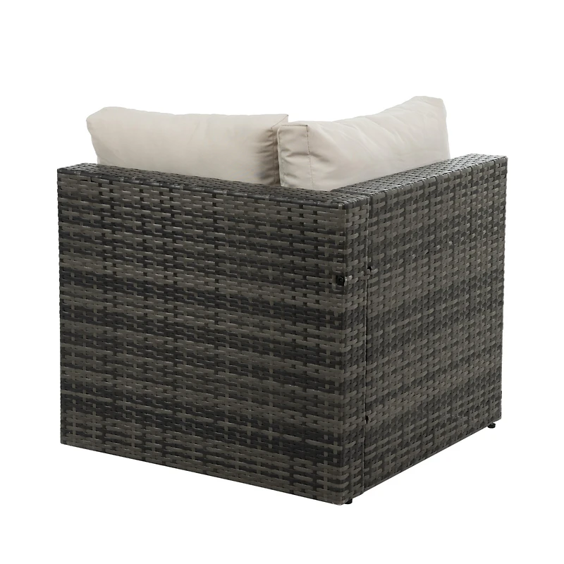 Streamdale Premium Patio Furniture Set Pe Wicker, Tempered Glass Table