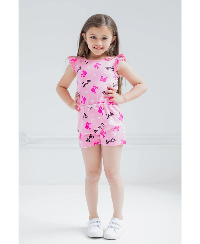 Barbie Girls French Terry Sleeveless Romper