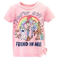 Disney Toddler Girls Moana Winnie the Pooh Lion King Pixar Toy Story Lilo & Stitch T-Shirt Shorts Outfit Set to