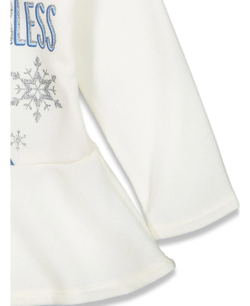 Frozen Girls Elsa Princess Anna Olaf Hoodie and Leggings Outfit Set
