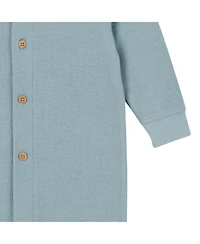 Gerber Baby Boys Hooded Long Sleeve Romper