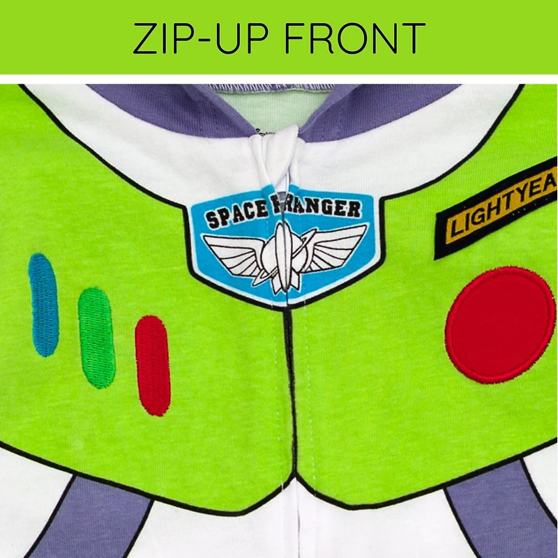 Toy Story Toddler Boys Disney Pixar Buzz Lightyear Zip Up Cosplay Coverall Newborn to