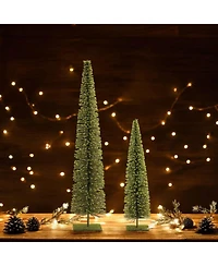 Slickblue Elegant Pine Tree for Holiday Decorations Fresh Greenery & Festive Charm (Set of 2)