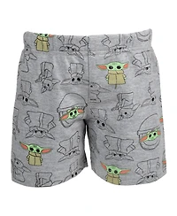 Starwars Boys Star Wars The Mandalorian T-Shirt and French Terry Shorts Outfit Set to