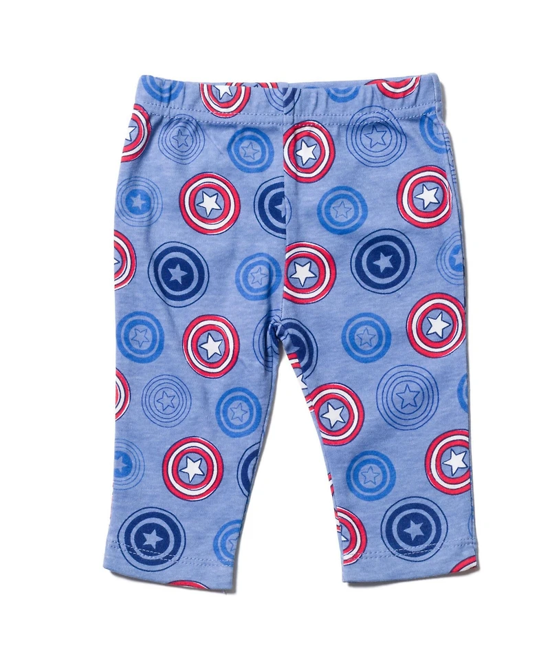 Avengers Baby Boys Bodysuit Pants and Hat 3 Piece Outfit Set