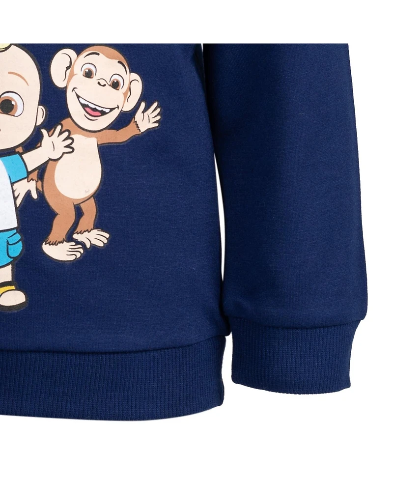CoComelon Toddler Boys Fleece Pullover Sweatshirt and Pants Set