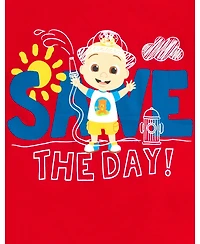 CoComelon Baby Boys Jj Cody T-Shirt and Mesh Shorts Outfit Set to