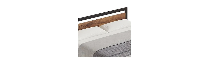 gaomon Full Size Bed Frame Platform with Headboard