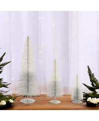 Slickblue Decorative Holiday Trees for Festive Home Accents (Set of 3)