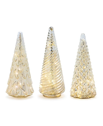 Slickblue Bright Led Trees for Festive Holiday Lighting (Set of 3)