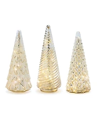 Slickblue Bright Led Trees for Festive Holiday Lighting (Set of 3)