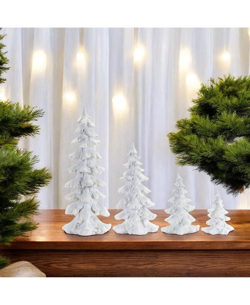 Slickblue Decorative Tree Stylish Addition for Home and Holiday Decor (Set of 4)