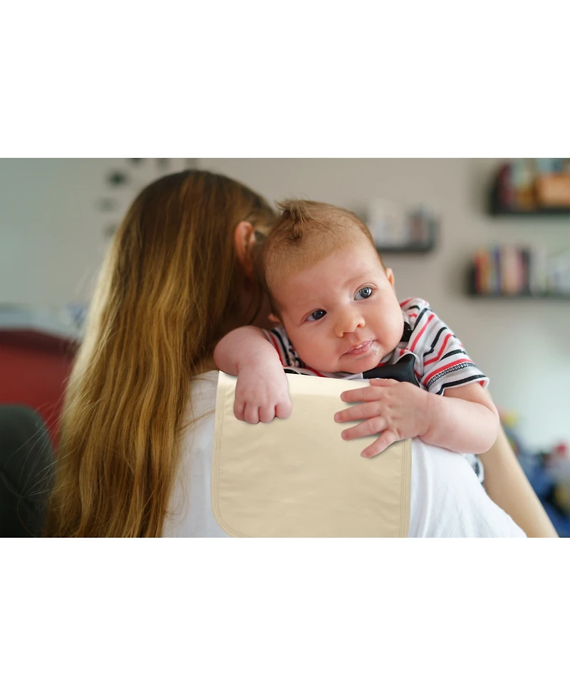 Bublo Baby Baby Burp Cloths - 7 Pack Triple Layered - Top and Bottom 100% Cotton and Middle Layer 100% Polyester Fleece