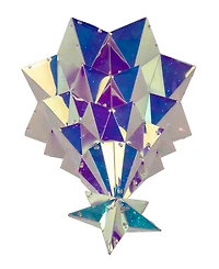 Kurt Adler 20-Inch Pre-Lit Multifunction 200 Cool White Fairy Led Holographic Christmas Tree