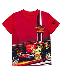 Hot Wheels Toddler Boys 2 Pack Athletic T-Shirts