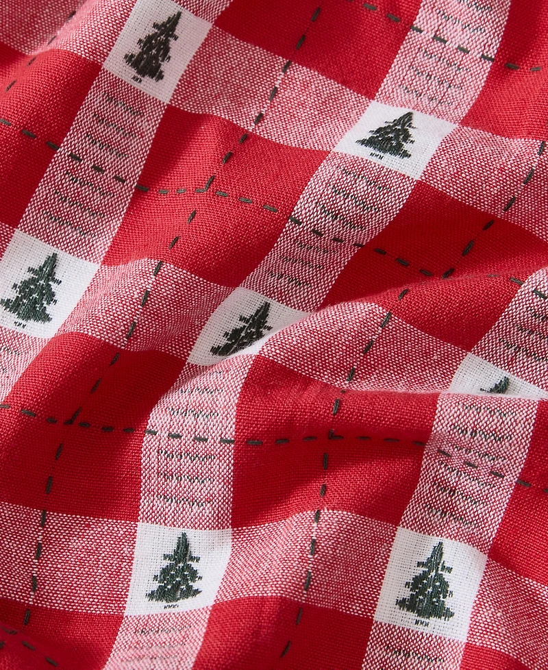 Elrene Sherwood Tree Dobby Cotton Round Tablecloth, 70"x 70"