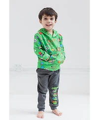 Teenage Mutant Ninja Turtles Fleece Pullover Hoodie and Pants Outfit Set Toddler to Big Kid Sizes (2T