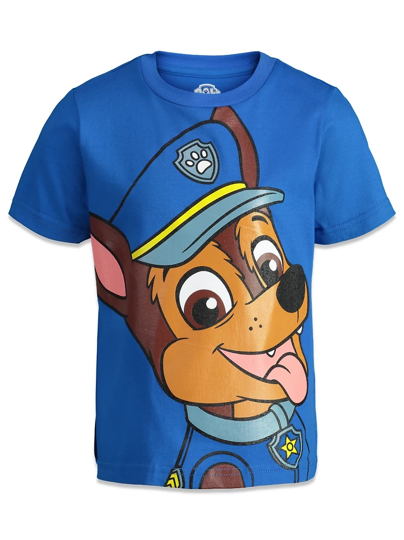 Paw Patrol Toddler Boys Chase Marshall Rubble Rocky 4 Pack Graphic T-Shirts