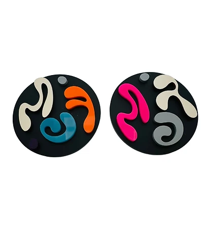 Swanky Designs 3D Circle Studs