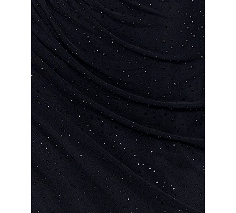 Betsy & Adam Women's Embellished Ruched Gown