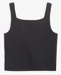 With Jules Big Girls Square-Neck Cropped Tank Top