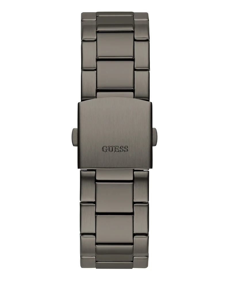 Guess Men's Multi-Function Gunmetal Stainless Steel Watch 44mm
