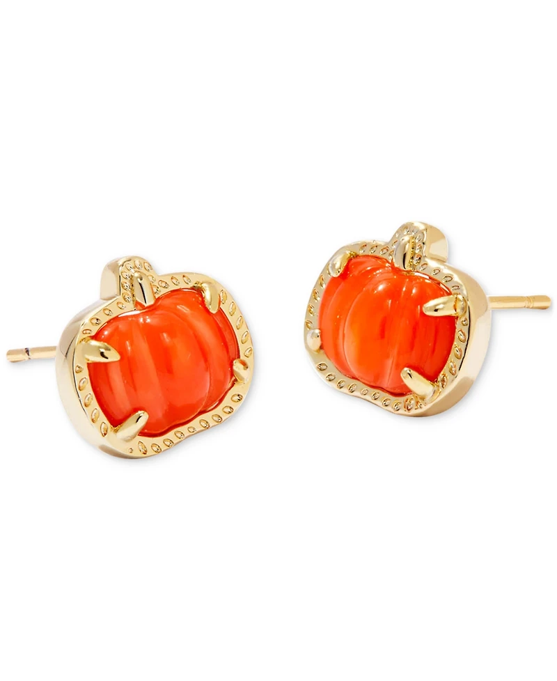 Kendra Scott Gold-Tone Pumpkin Stud Earrings