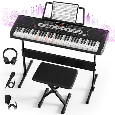 Skonyon 88-Key Full Size Digital Piano Weighted Keyboard with Sustain Pedal