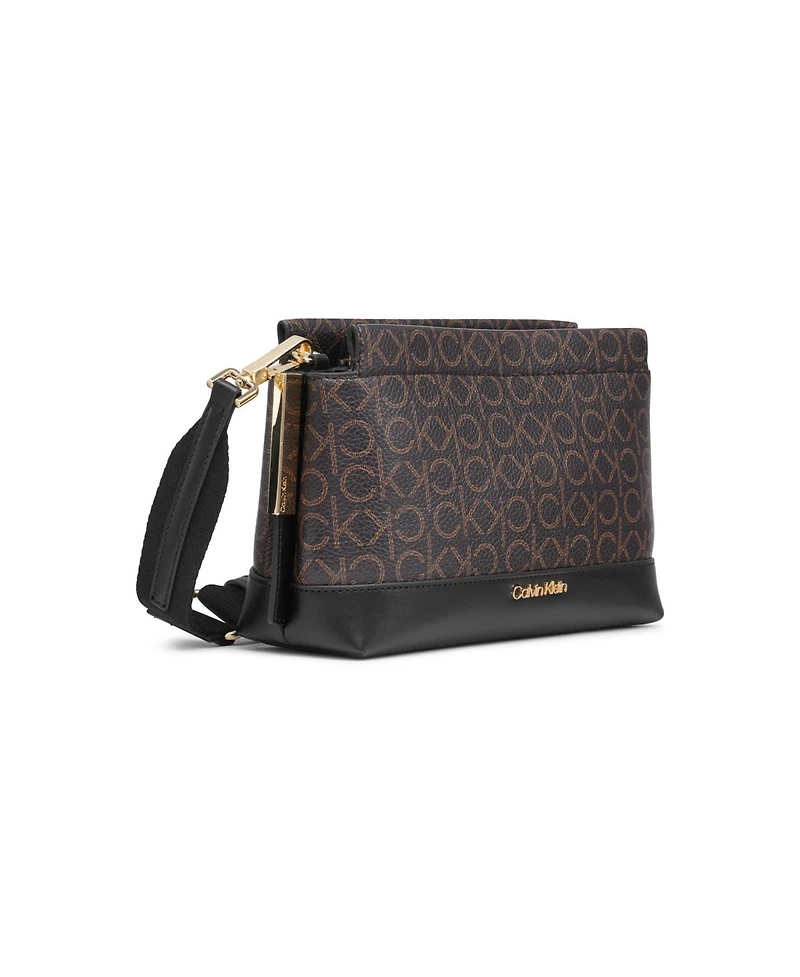 Calvin Klein Bianca Signature Adjustable Crossbody Bag