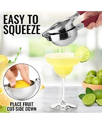 Lemon Squeezer Stainless Steel with Premium Heavy Duty Solid Metal Bowl