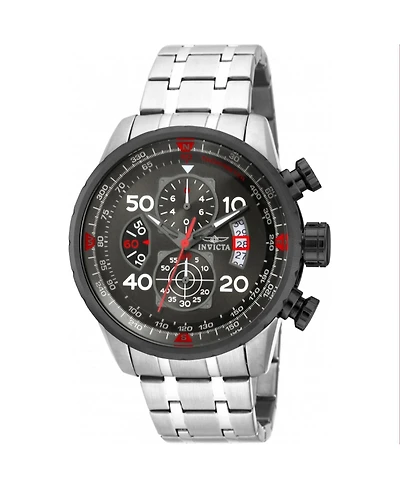 Invicta Men's 17204 Aviator Quartz Chronograph Gunmetal Dial Watch