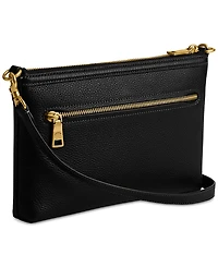 Coach Legacy Small Refined Pebble Leather Zip Top Crossbody
