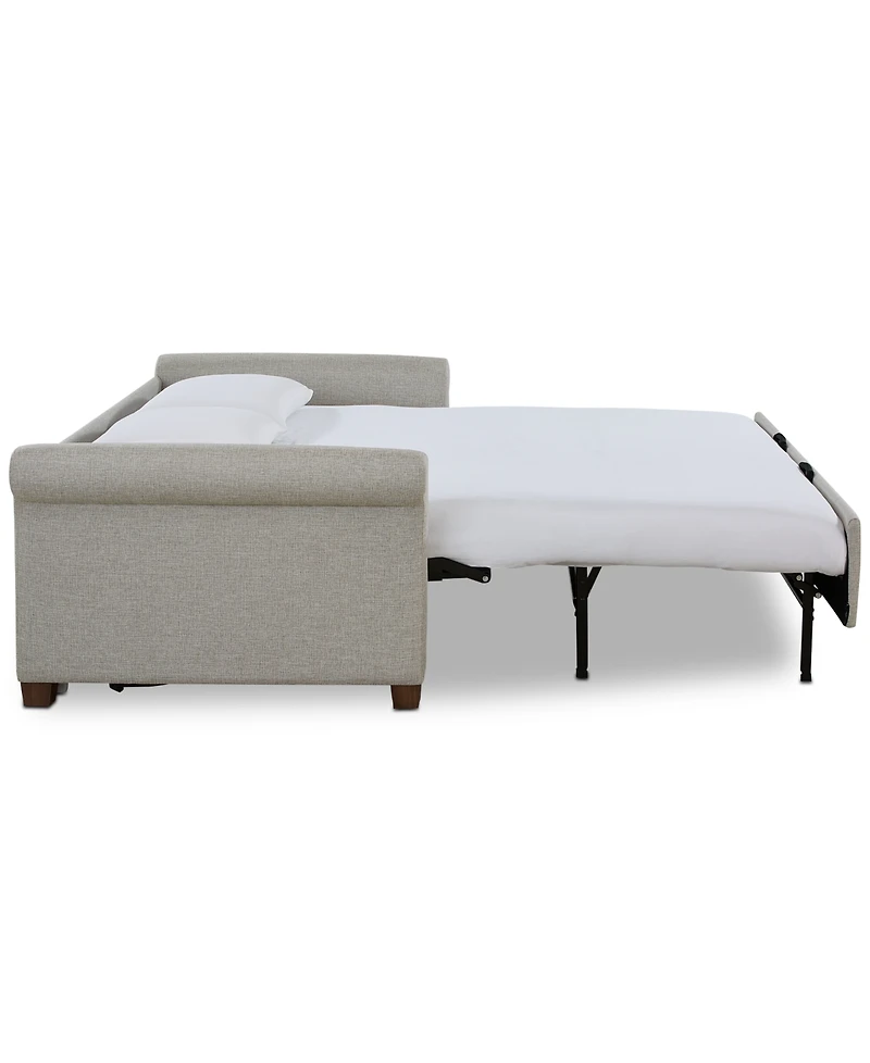American Leather Co. Paige 81" Fabric Silver Queen Sleeper Sofa