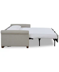 American Leather Co. Paige 81" Fabric Silver Queen Sleeper Sofa