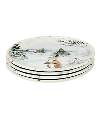 Certified International Winter's Frost Dessert Plates, Set of 4