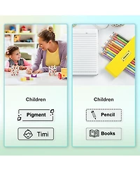 Nelko P21 Label Maker Tape, 14x40mm (0.55"x1.57") Self-Adhesive Label Compatible with P21 Label Maker for Home/Office/School, 180 Labels, Transparent